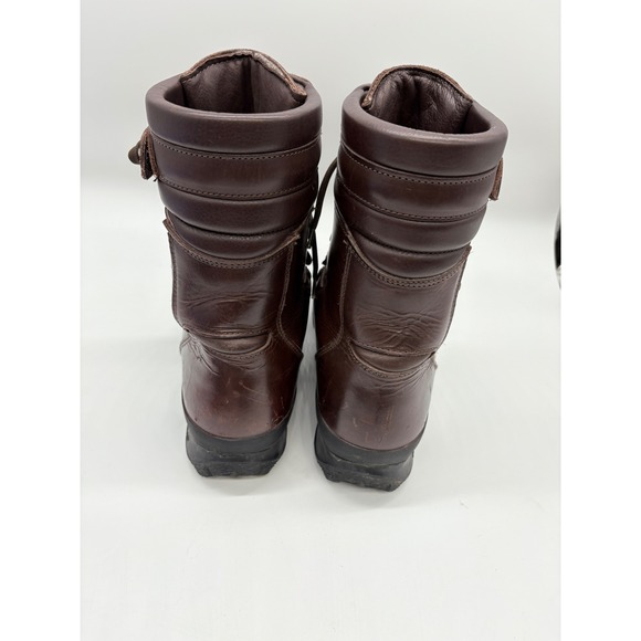 Vtg Cabelas Sky Walk Mens 11.5 Brown Leather Hunting Gore-Tex Lace Up Boots 8" - Picture 8 of 14